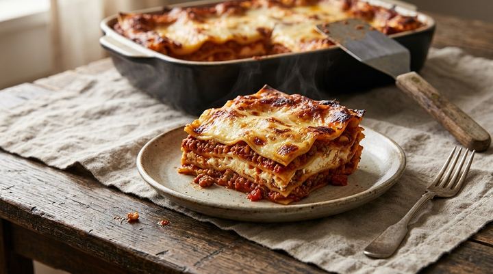 Lasagna, no boiled noodles