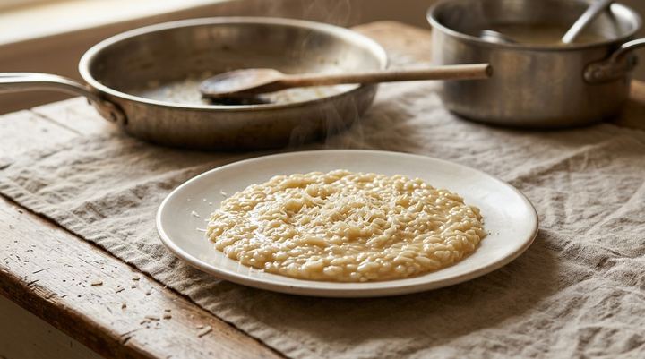 Risotto, no constant stirring