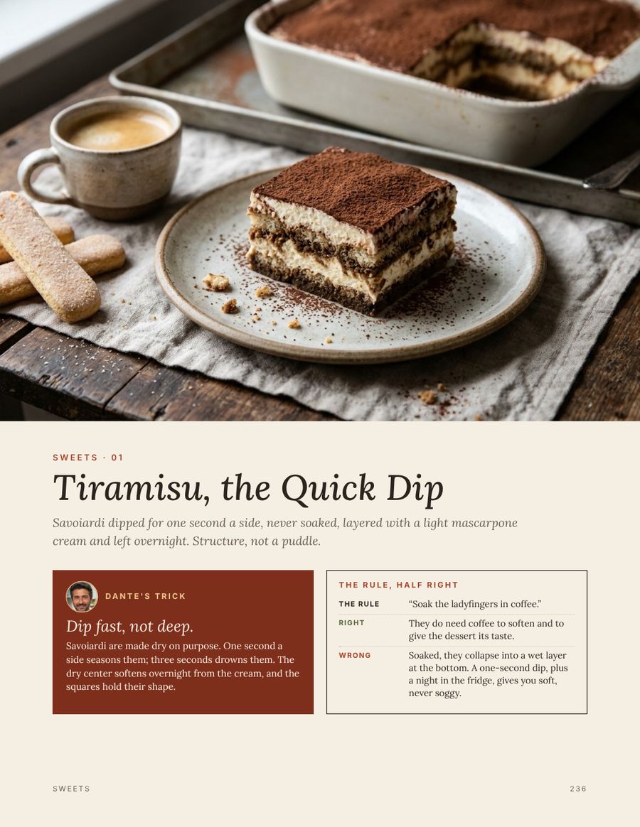 Tiramisu, the Quick Dip